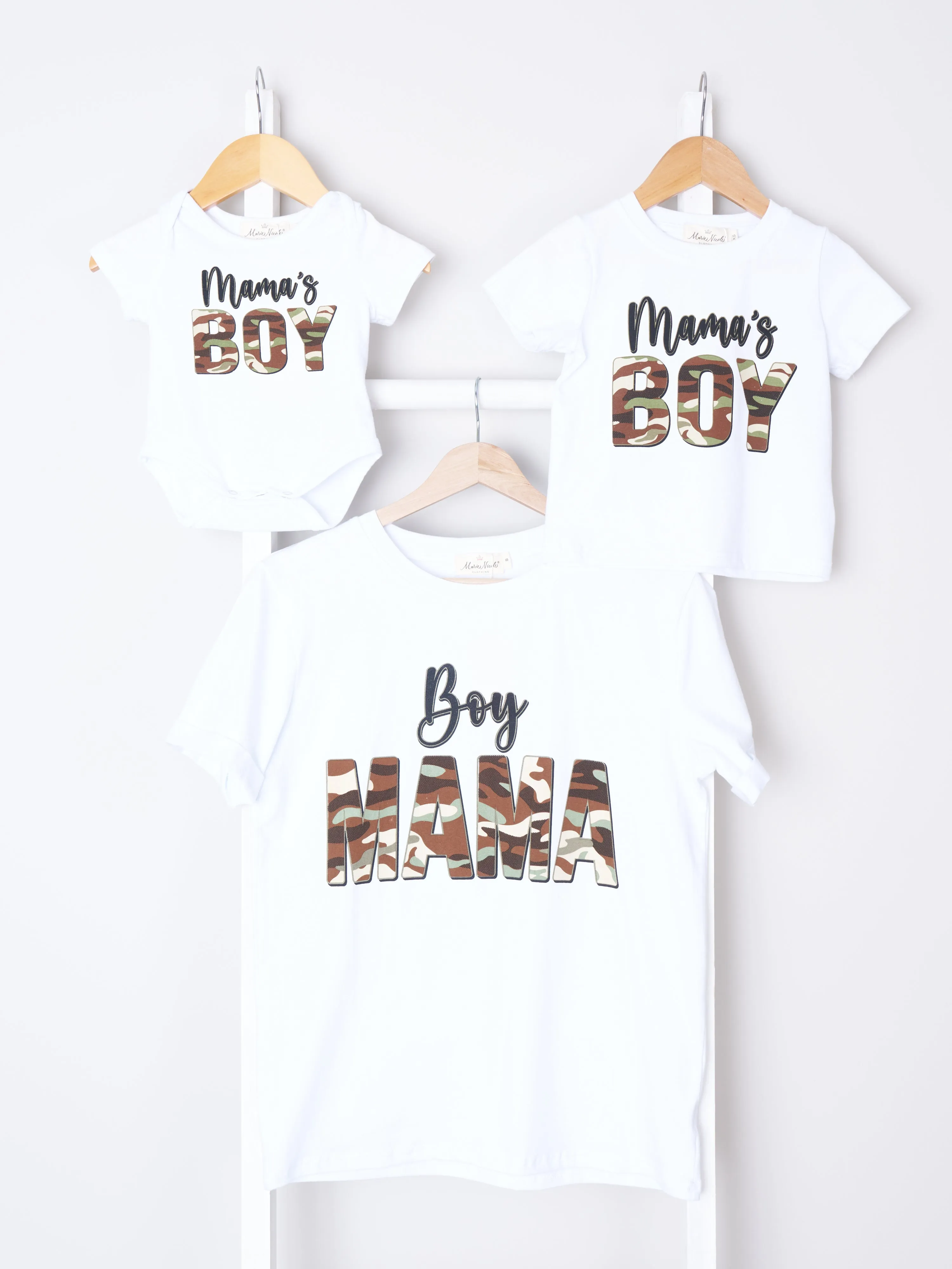 Mom & Me "Boy Mama" Shirt & Romper