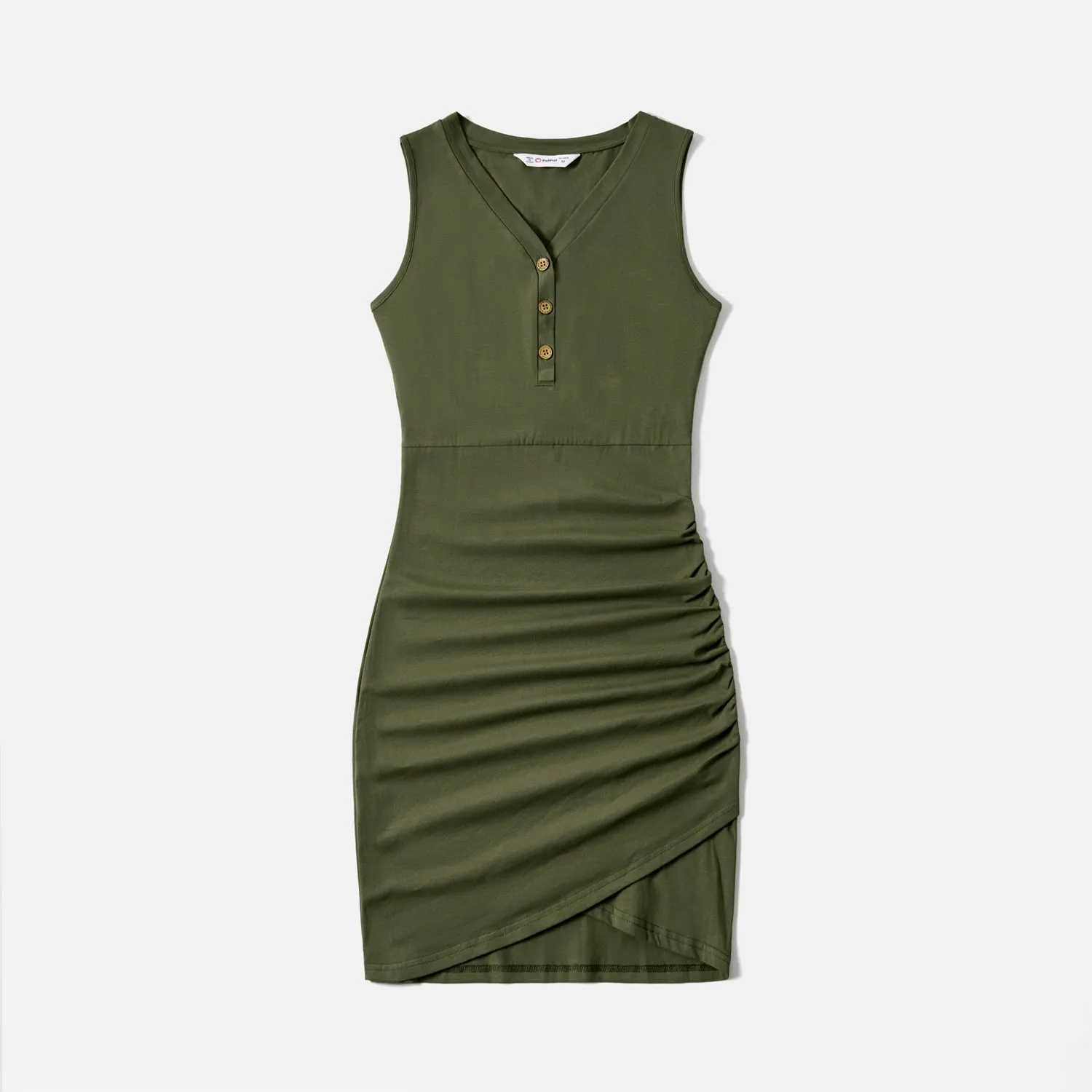 Mommy and Me 95% Cotton Sleeveless Bodycon Dresses