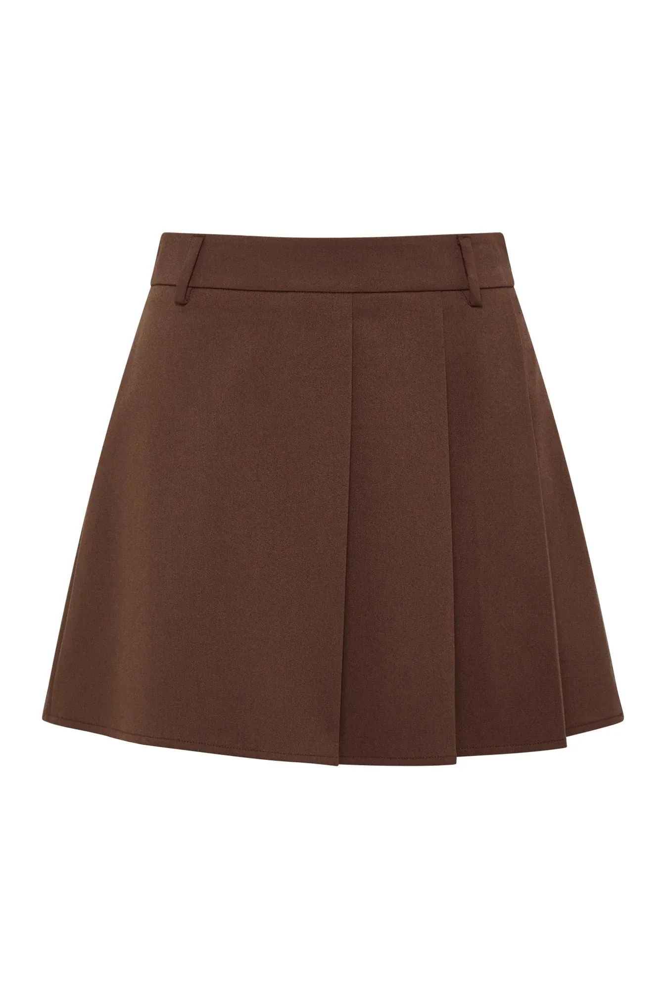 Nude Lucy 'Easton Tailored Mini Skirt' - Cocoa