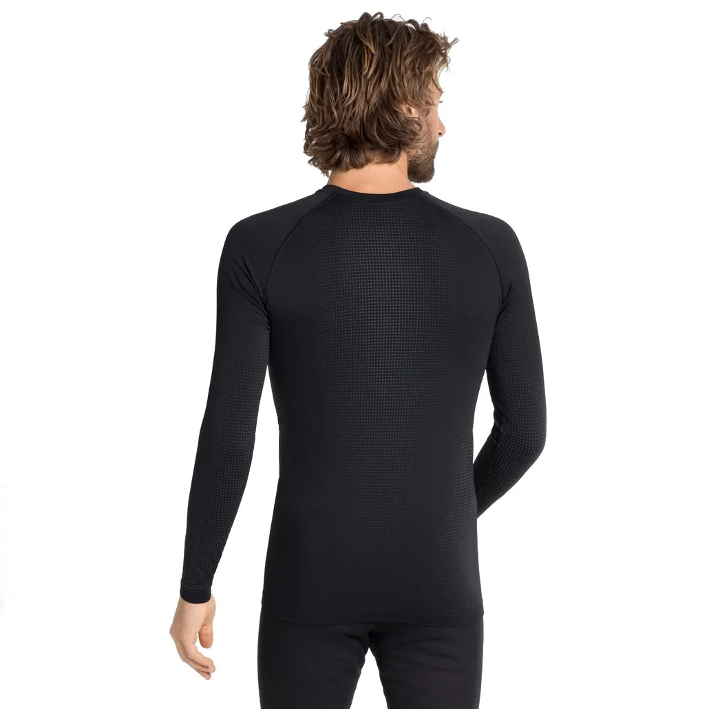 Odlo Men&#x27;s Performance Warm ECO Long-Sleeve Base Layer Black - Graphite Grey | Buy Odlo Men&#x27;s Performance Warm ECO Long-Sleeve Base Layer Black - Graphite Grey here | Outnorth