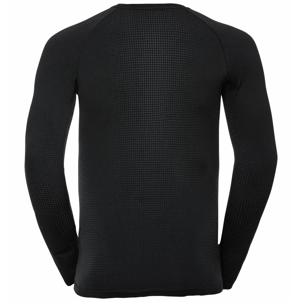 Odlo Men&#x27;s Performance Warm ECO Long-Sleeve Base Layer Black - Graphite Grey | Buy Odlo Men&#x27;s Performance Warm ECO Long-Sleeve Base Layer Black - Graphite Grey here | Outnorth