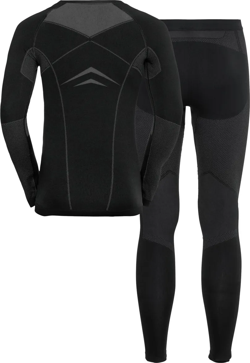 Odlo Men&#x27;s Set Long Fundamentals Performance Warm Black/Graphite Grey | Buy Odlo Men&#x27;s Set Long Fundamentals Performance Warm Black/Graphite Grey here | Outnorth