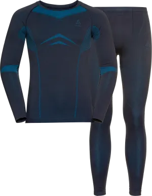 Odlo Men&#x27;s Set Long Fundamentals Performance Warm Dark Sapphire/Blue Jewel | Buy Odlo Men&#x27;s Set Long Fundamentals Performance Warm Dark Sapphire/Blue Jewel here | Outnorth
