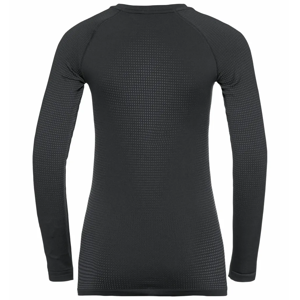 Odlo Women&#x27;s Performance Warm ECO Long-Sleeve Base Layer Black - Graphite Grey | Buy Odlo Women&#x27;s Performance Warm ECO Long-Sleeve Base Layer Black - Graphite Grey here | Outnorth