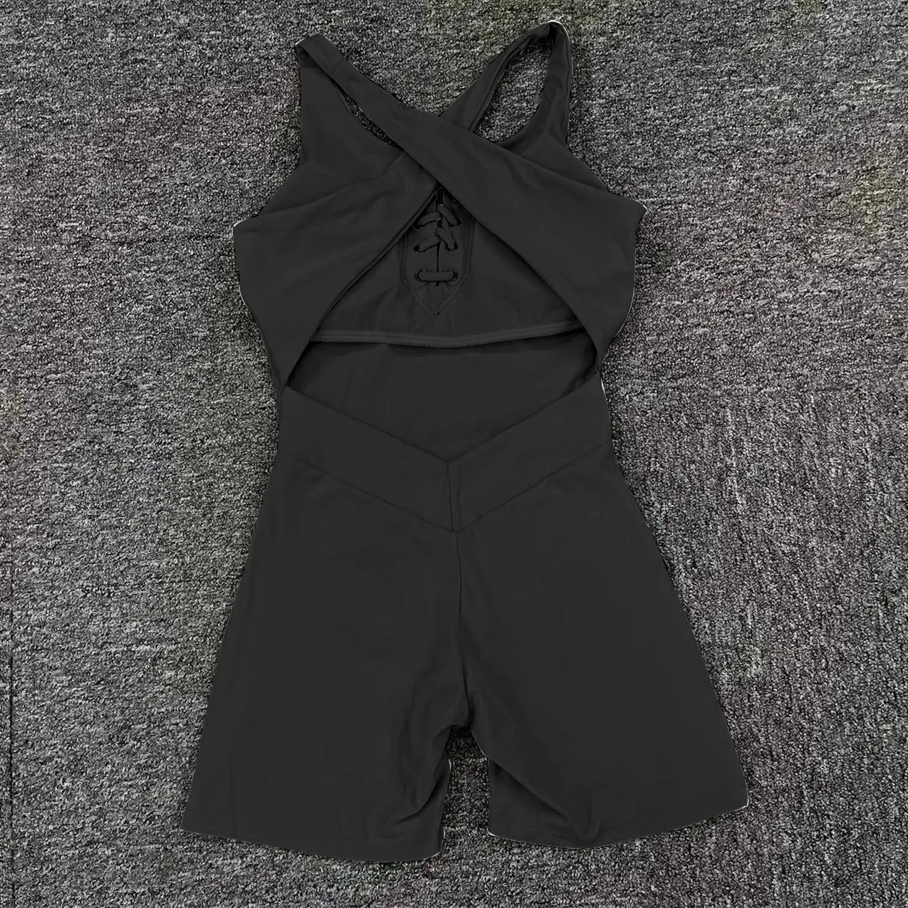 One Piece Backless Gym Jumpsuit