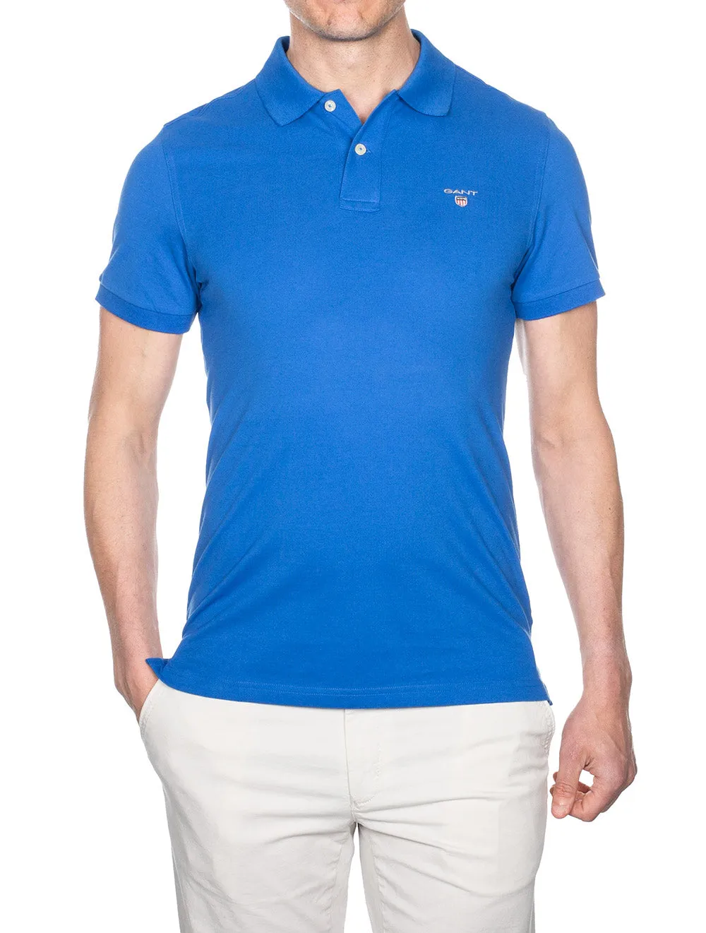 Original Pique Shortsleeve Rugger Nautical Blue