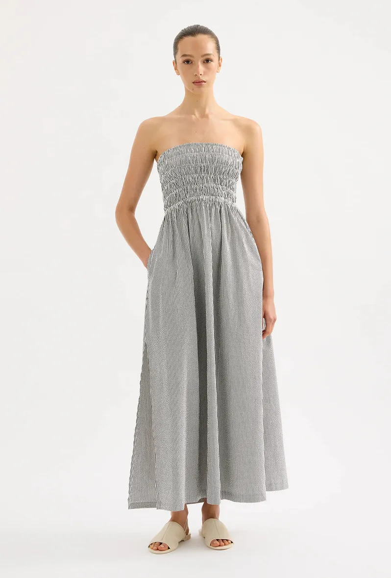 QUINN MAXI DRESS | BLACK STRIPE