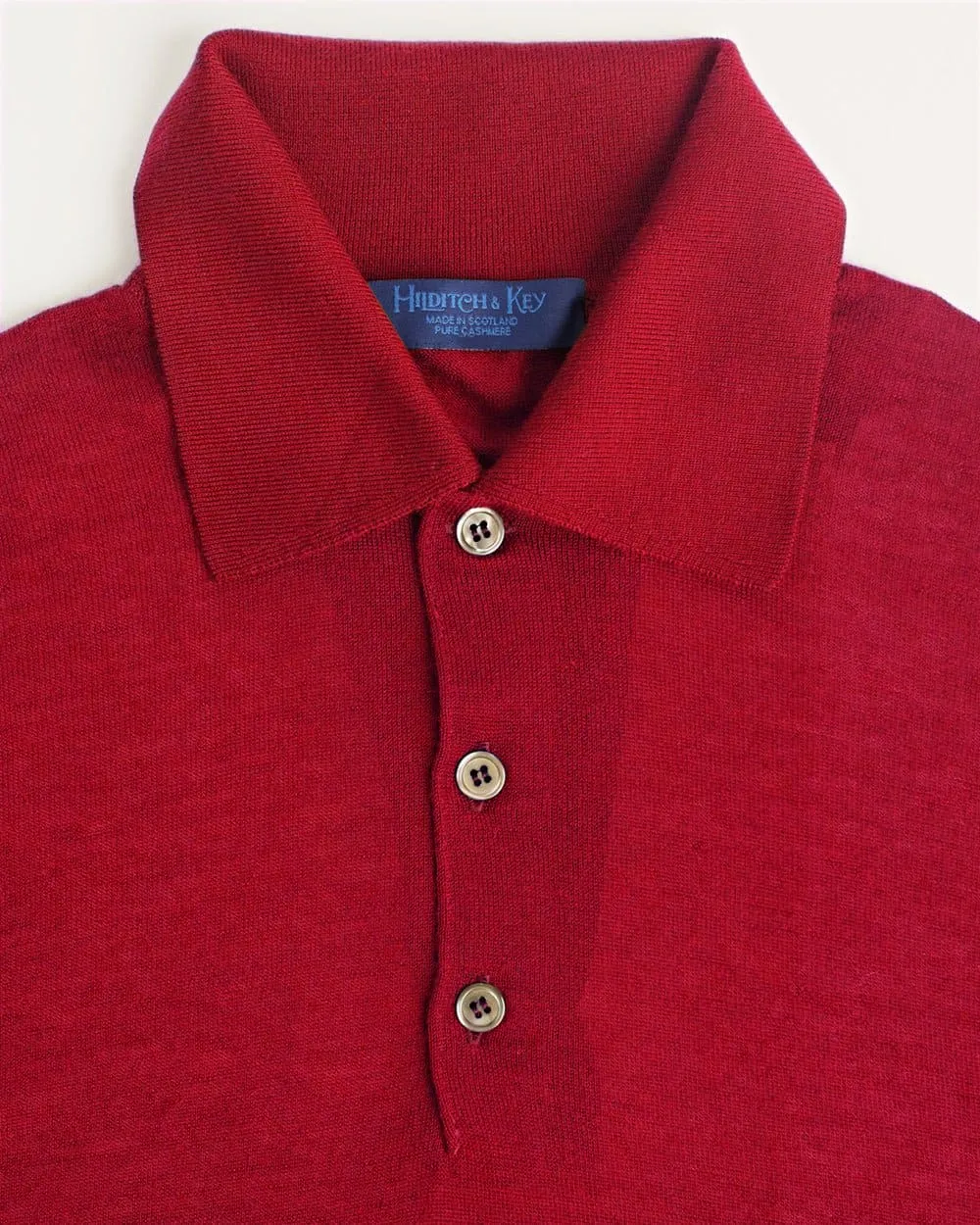 Red Cashmere Sport Shirt