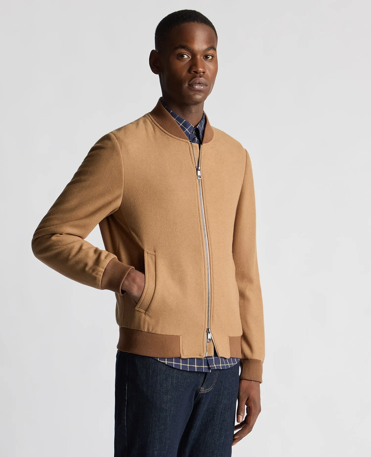 Remus Uomo Colter Flannel Bomber 56 Camel