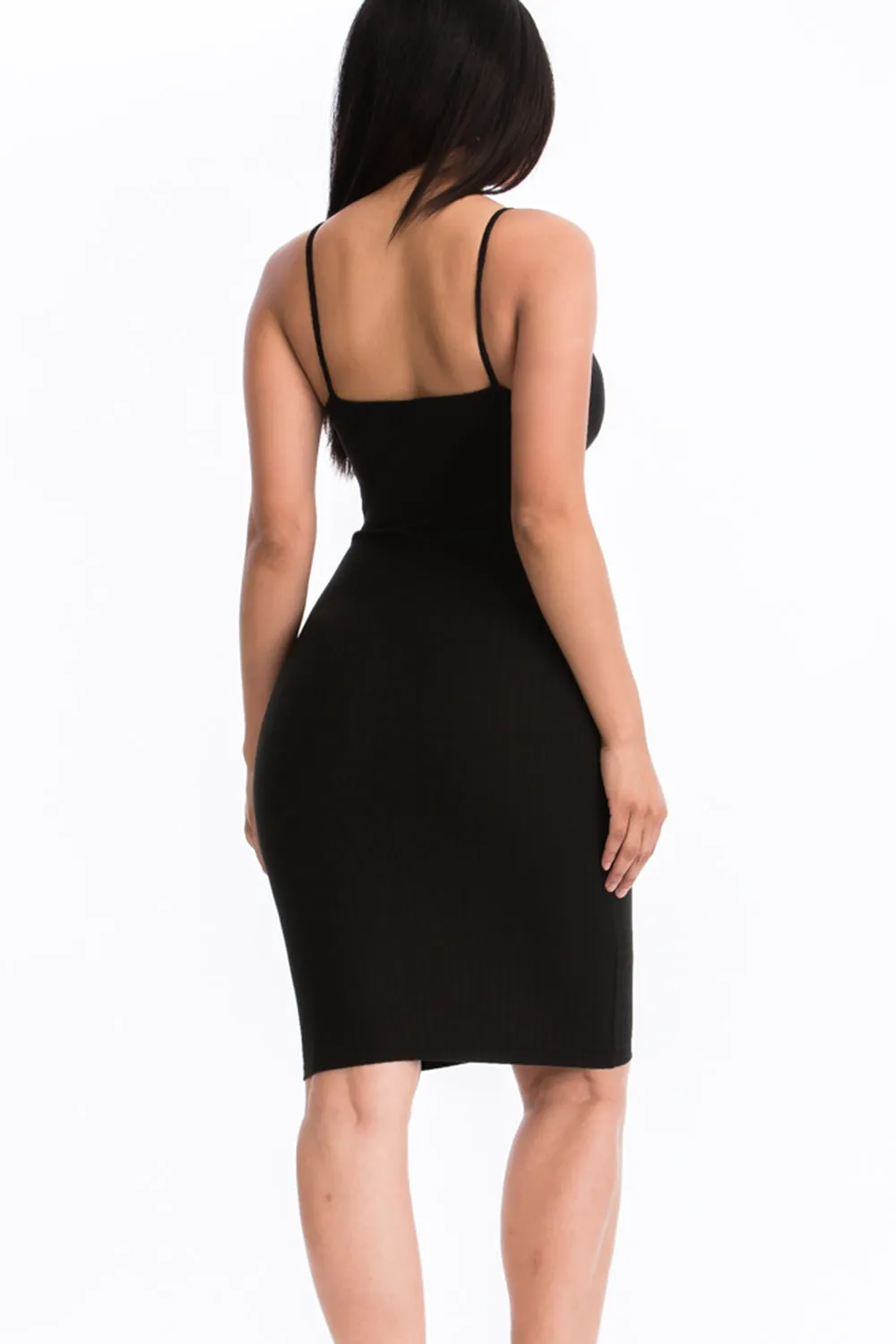 Ribbed Cami Soft Bodycon Dress (Capella)