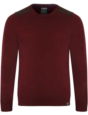 Roxton 2 light weight jumper in Oxblood - Kensington Eastside