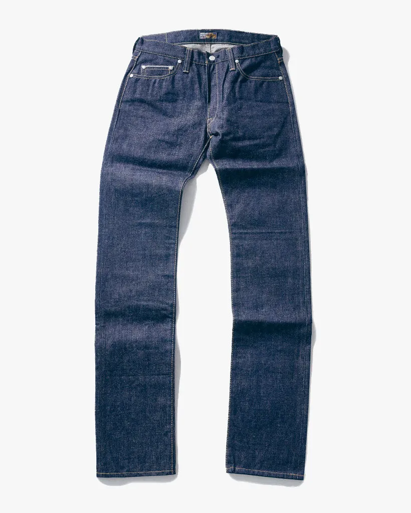 Samurai Jeans S003JP Slim Straight 15oz Yamato Selvedge Jeans - Indigo Onewash