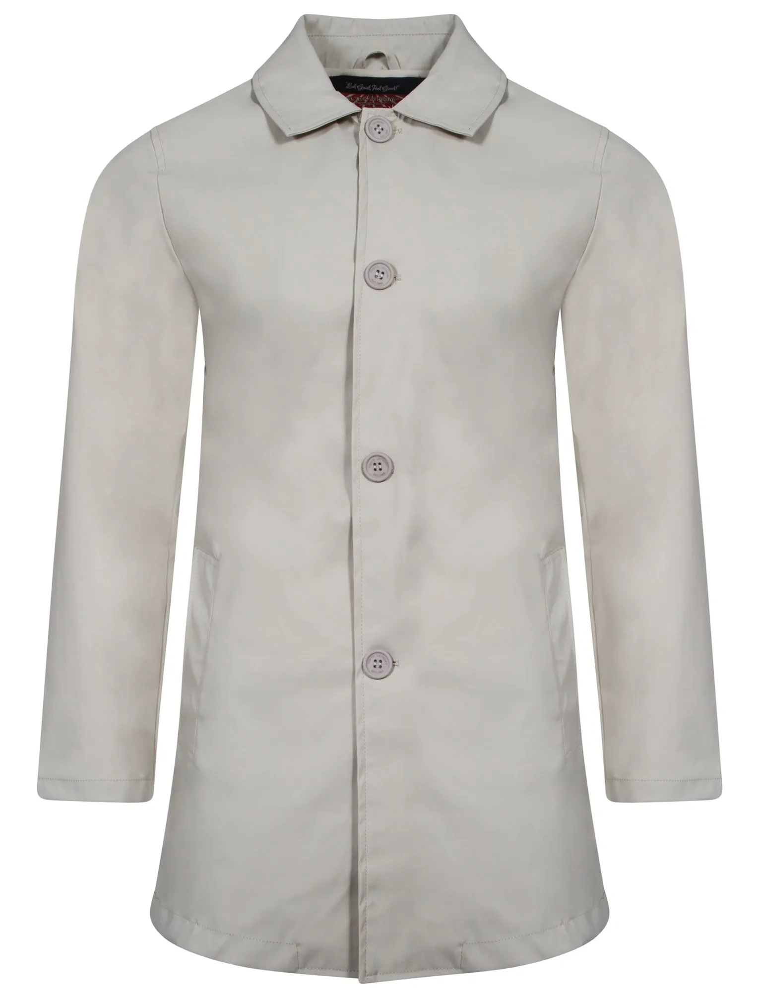 Scourfield Shower Resistant Trench Coat In Stone - Tokyo Laundry
