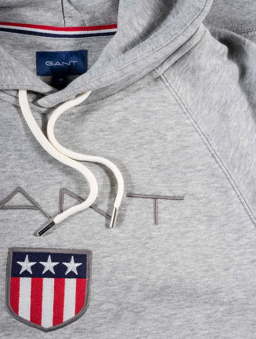 Shield Hoodie Grey Melange