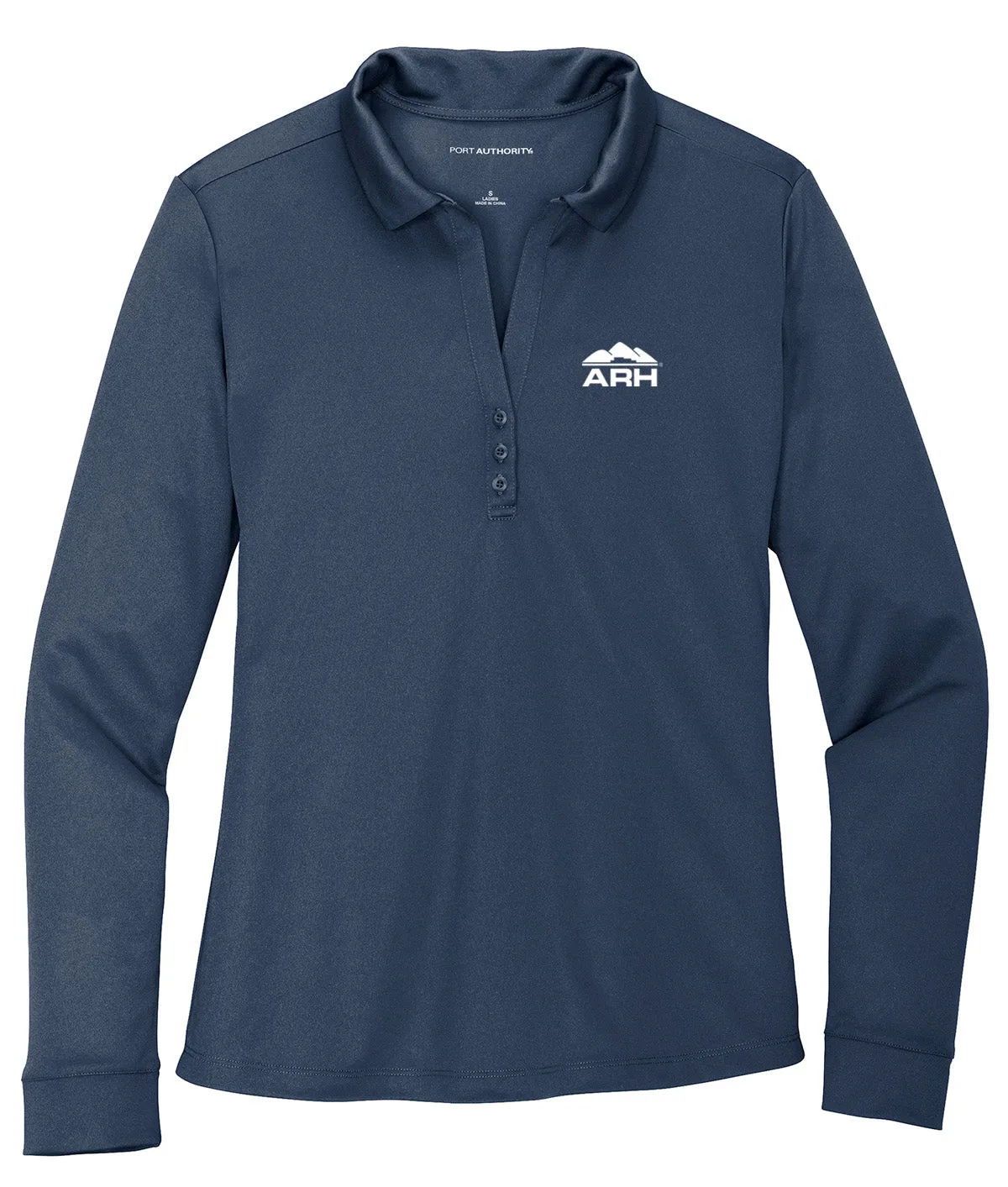 Silk Touch Performance Ladies Long Sleeve Polo - Team Colors
