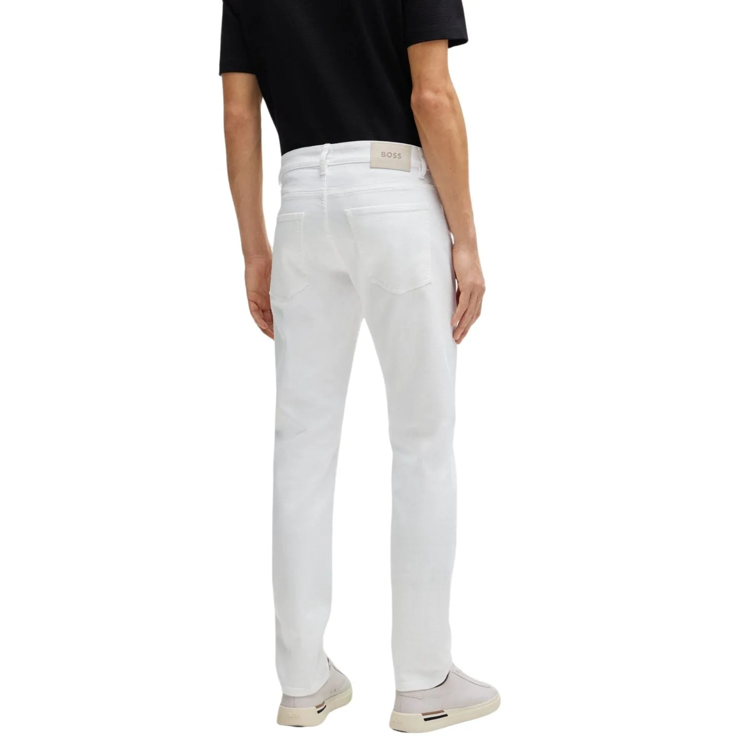 Slim-Fit Jeans In White Cashmere-Touch Denim-50514321