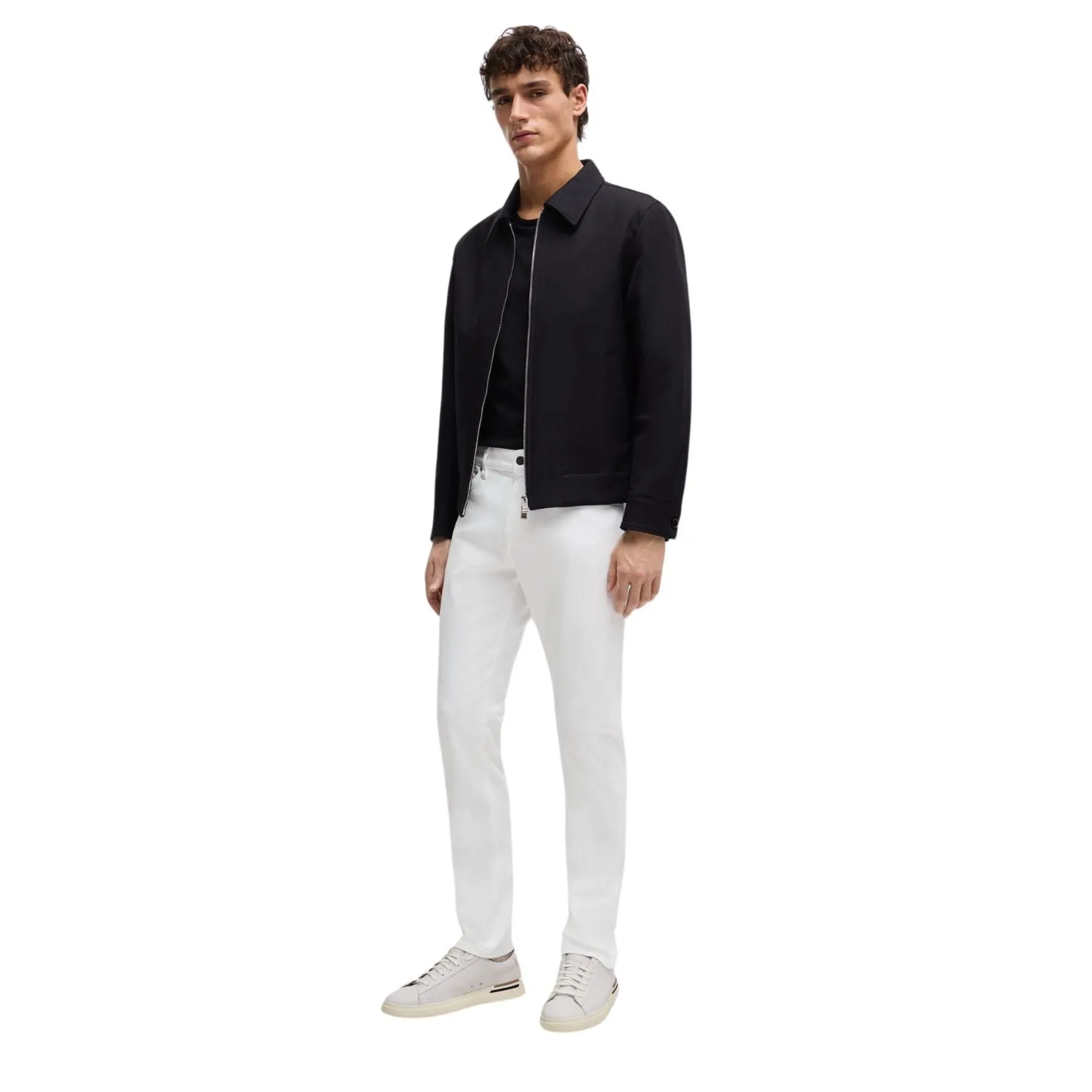 Slim-Fit Jeans In White Cashmere-Touch Denim-50514321