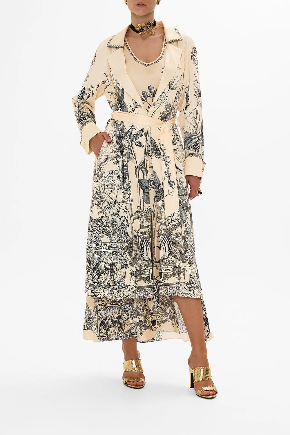 SOFT TRENCH WITH FRENCH CUFF ETCHED INTO ETERNITY