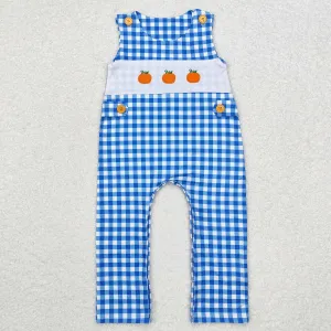 SR1949  baby boy clothes embroidery pumpkin boy thanksgiving winter romper