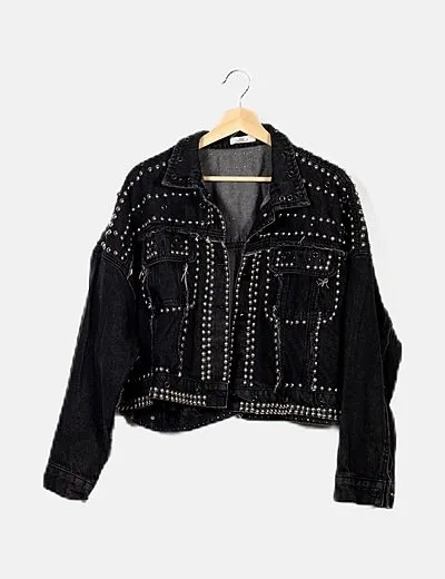 STUDDED DENIM VALKYRE JACKET