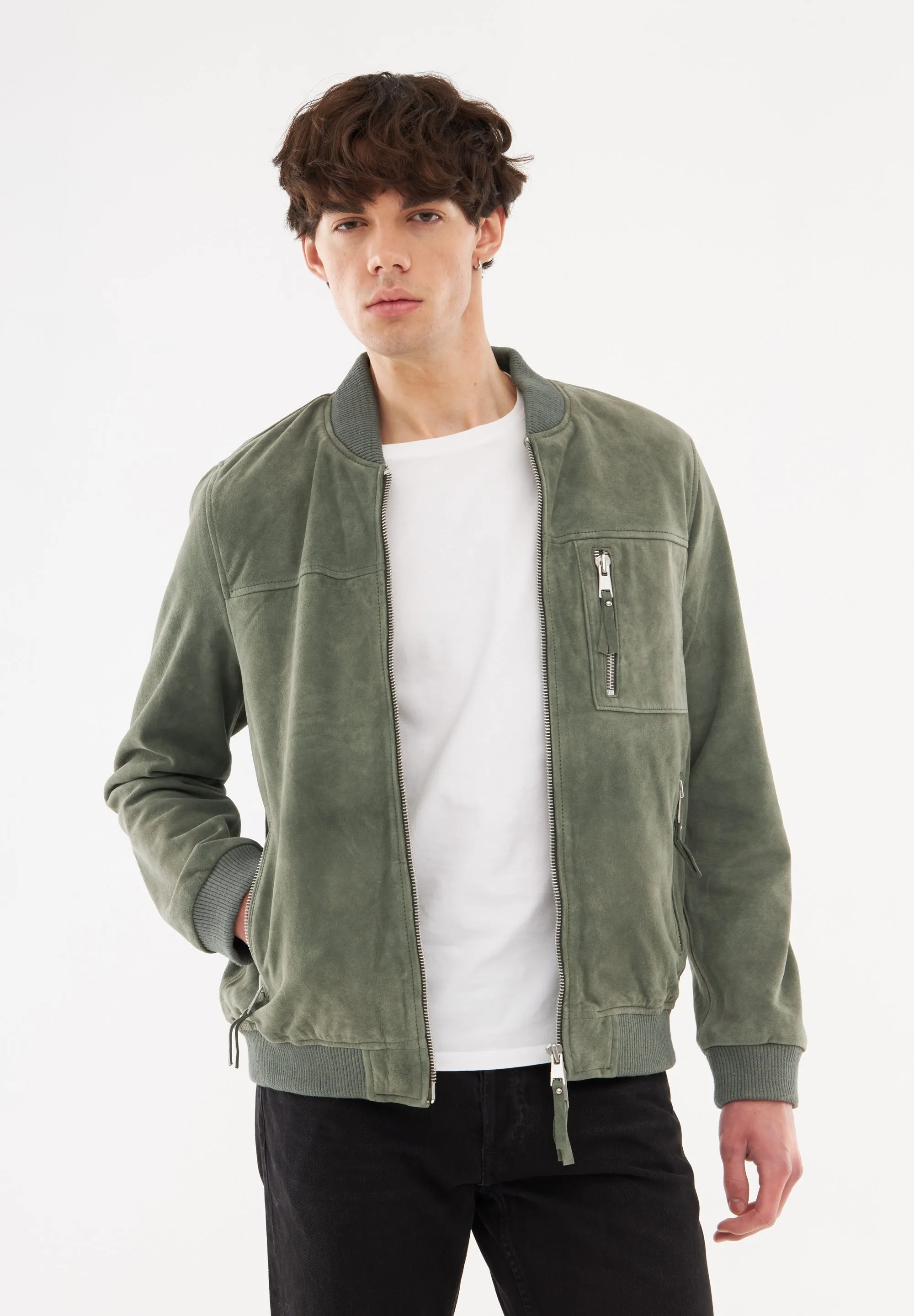 Suede Classic Bomber Jacket