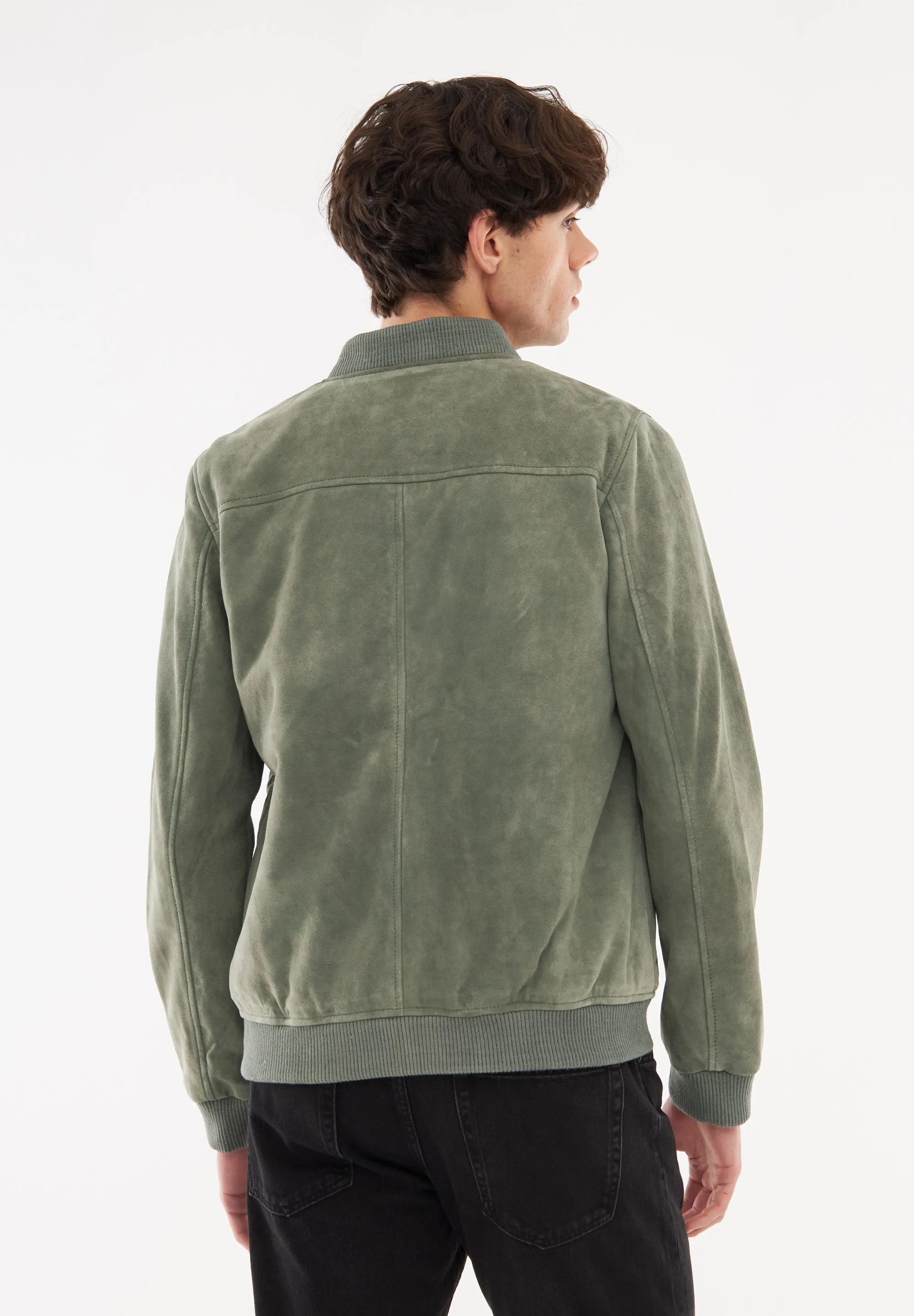 Suede Classic Bomber Jacket