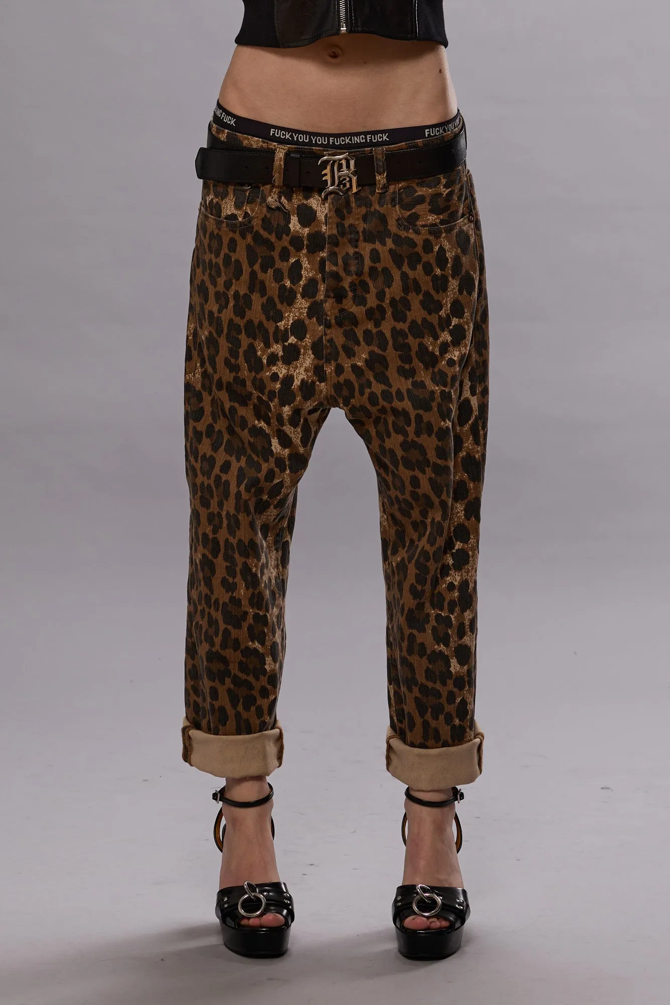 TAILORED DROP - STONE WASHED LEOPARD