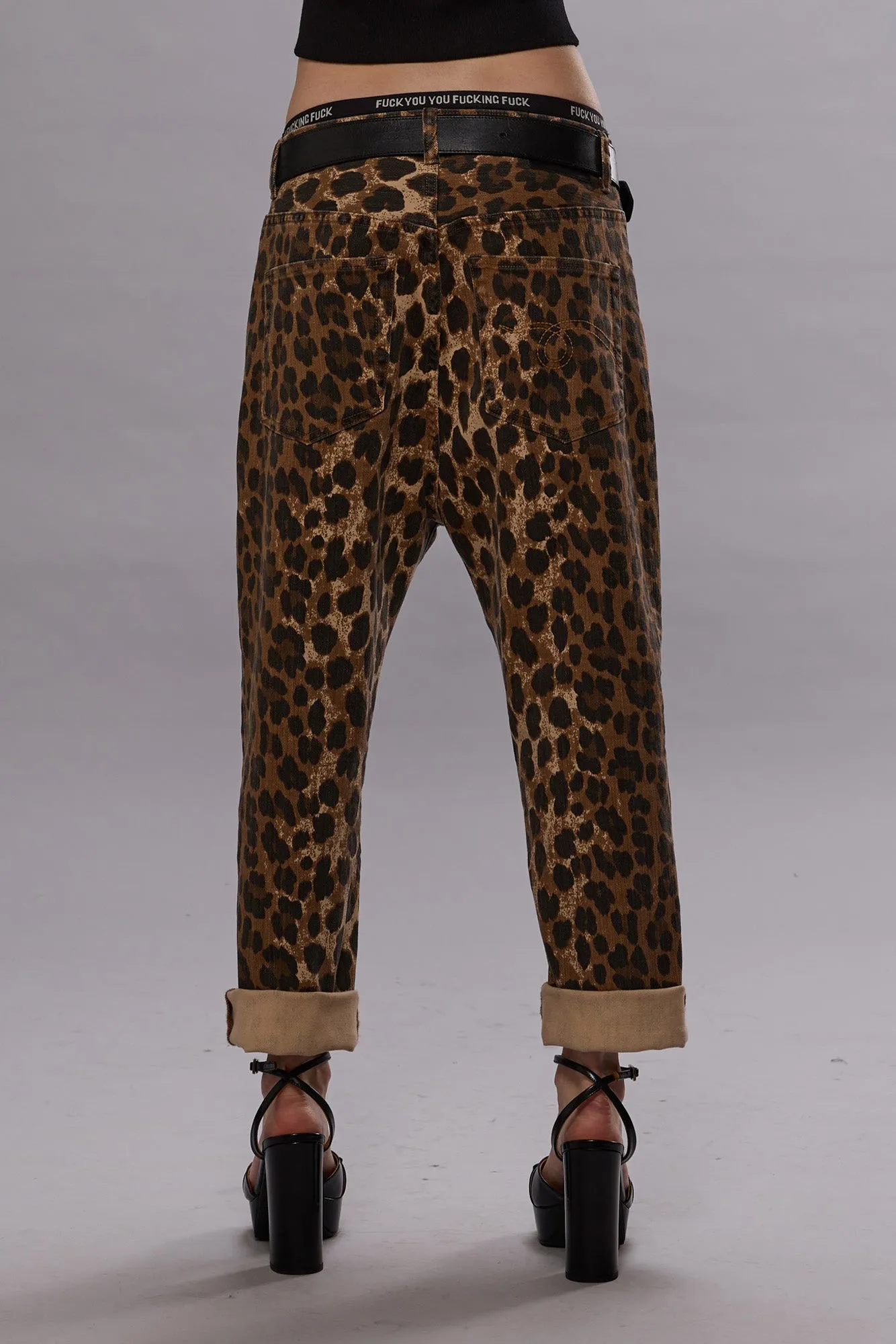 TAILORED DROP - STONE WASHED LEOPARD