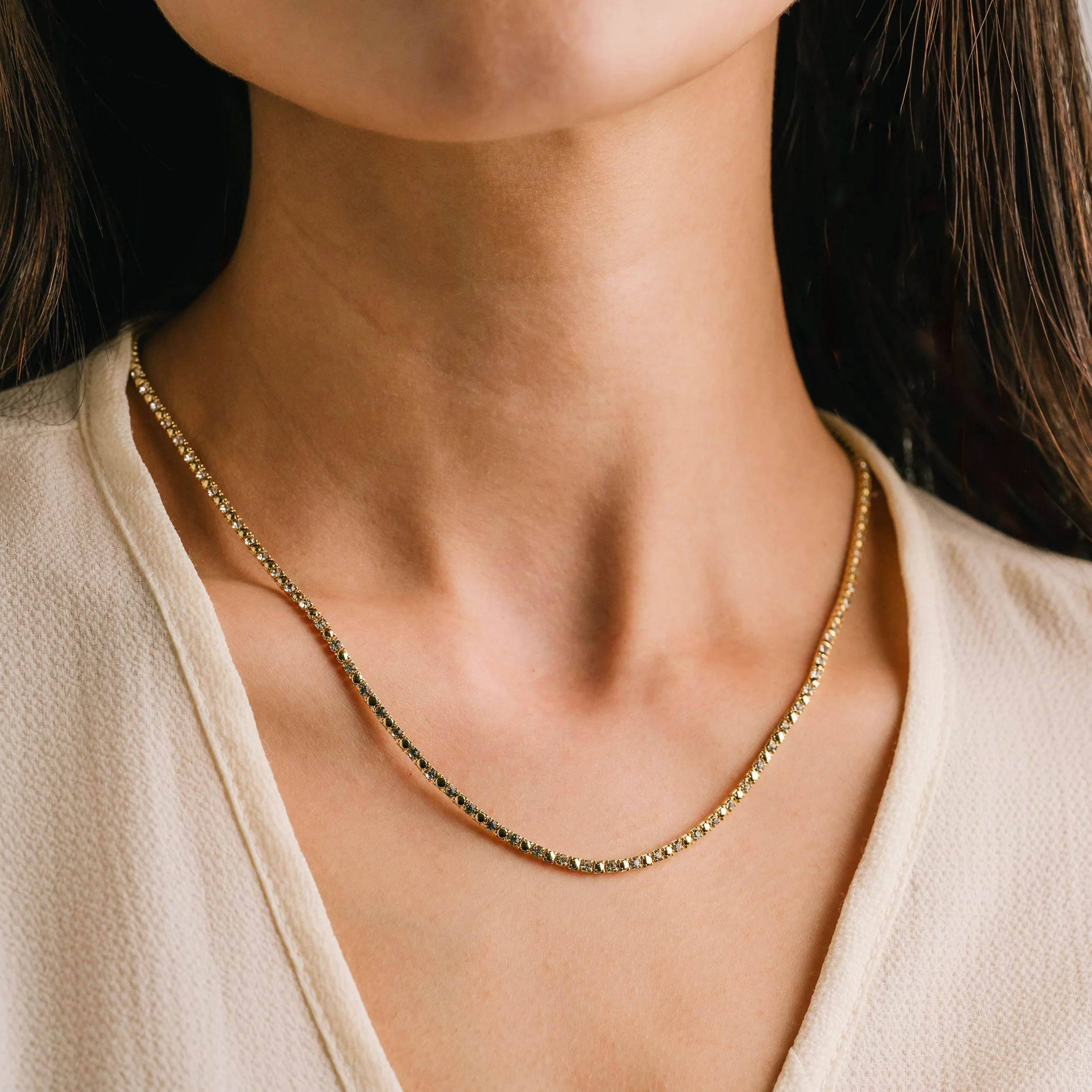 Tennis Metal Necklace