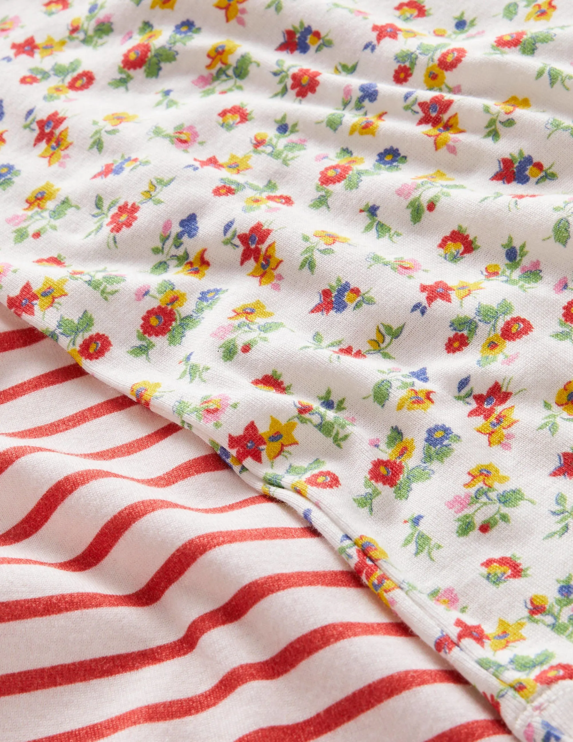 Twin Pack Snug Short Pyjamas-Multi Patchwork Floral