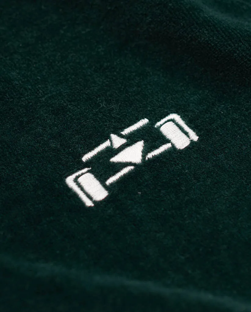 Velour Fleece Racecar Track Jacket