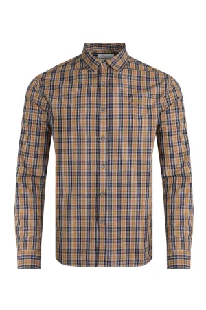 Weird Fish XL Caramel Lando Long Sleeve Check Shirt