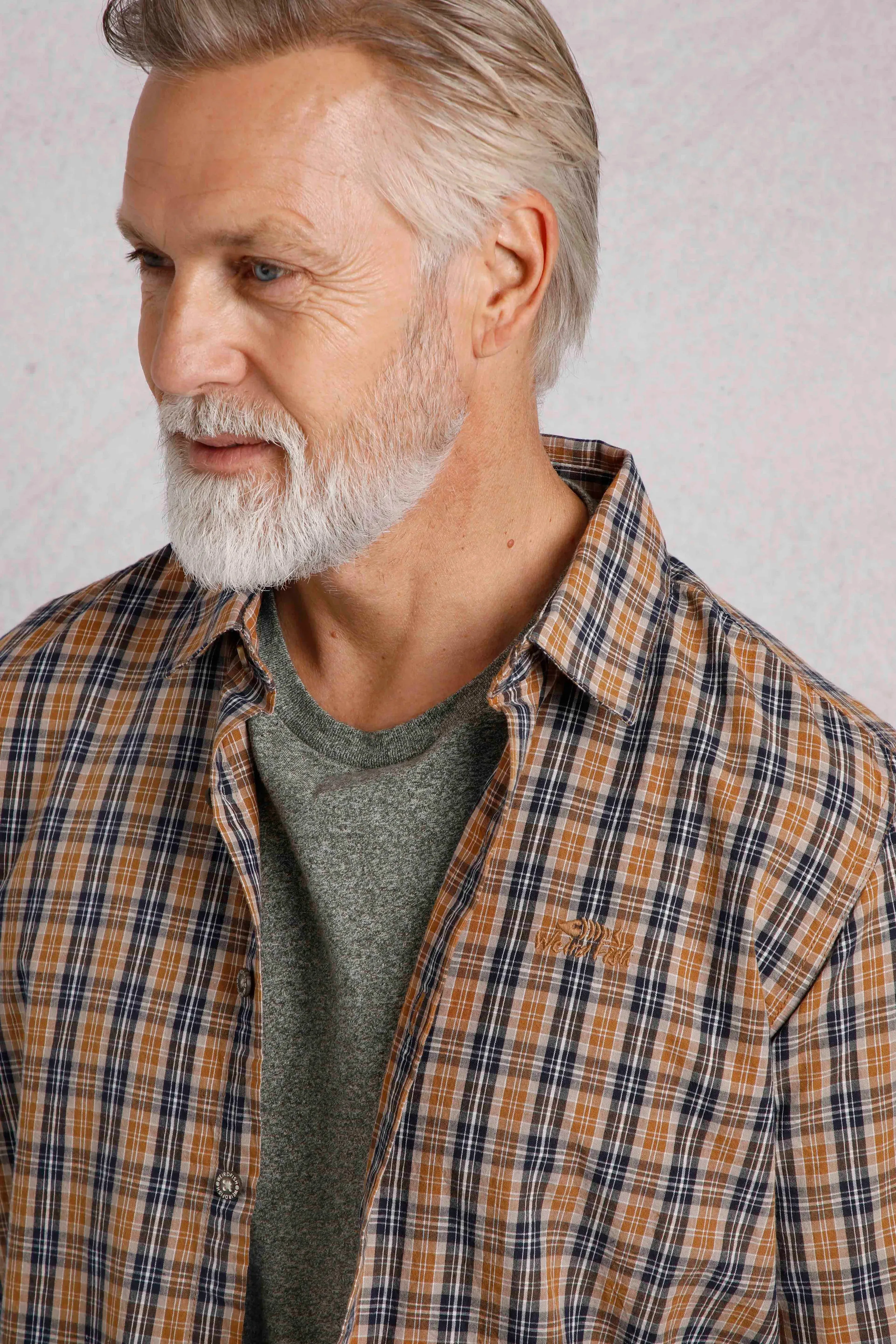 Weird Fish XL Caramel Lando Long Sleeve Check Shirt