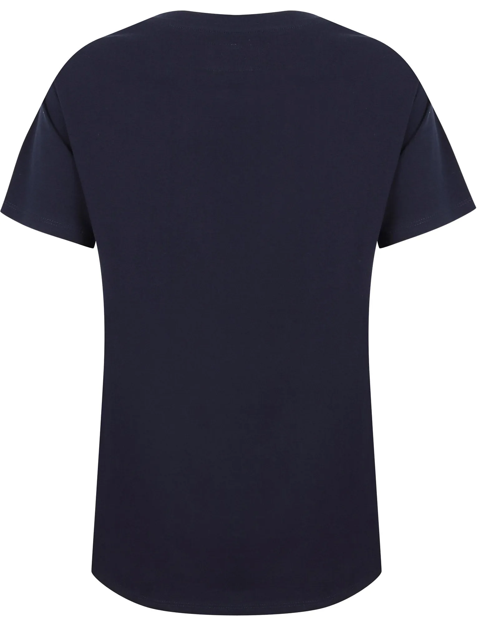 Womens Crew Neck Cotton Jersey T-Shirt In Peacoat Blue - Tokyo Laundry