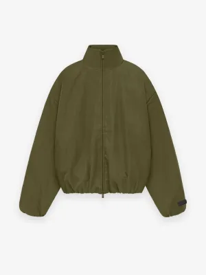 Womens Textured Nylon Track Jacket