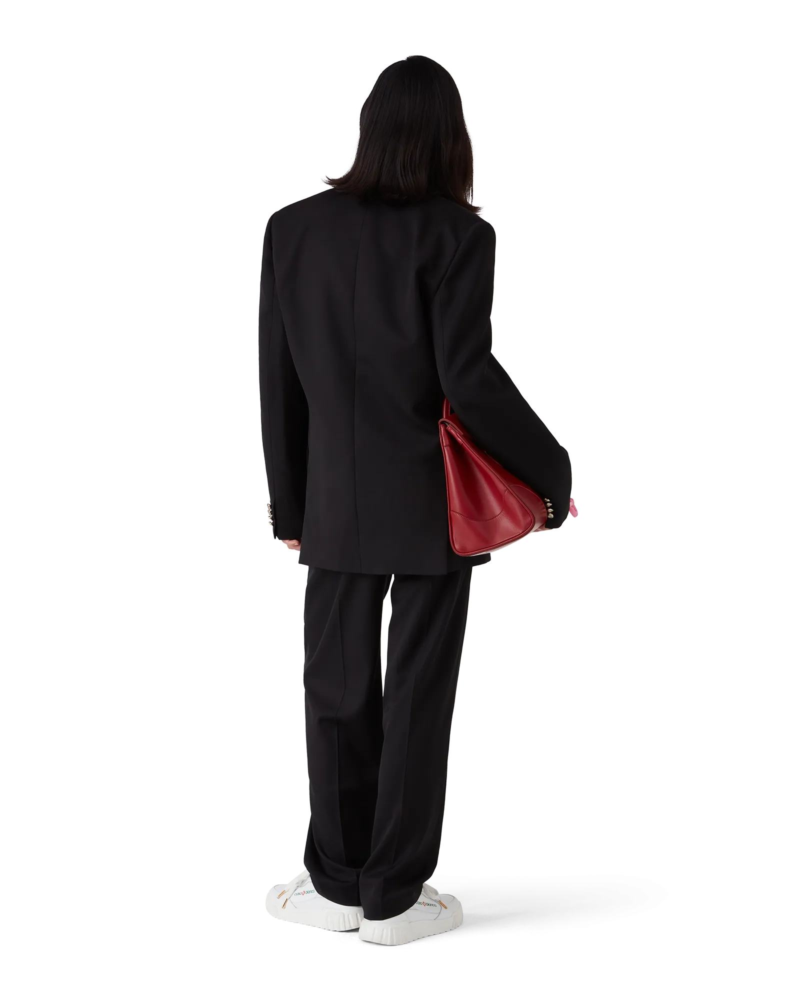 Wool Five Pleat Tailored Trousers