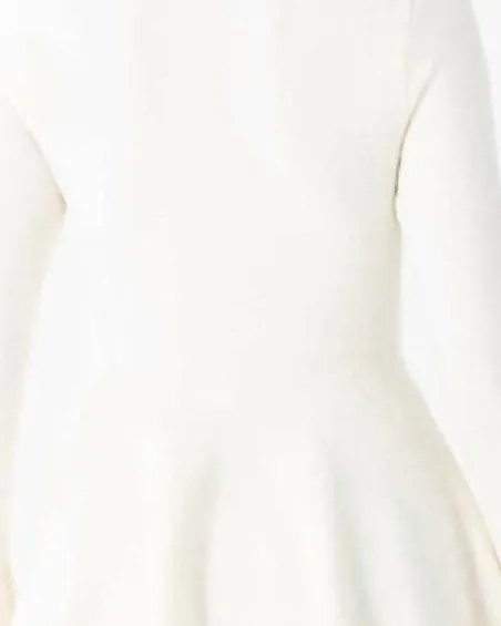 Wynne Knit Dress in Eggshell | Eggshell