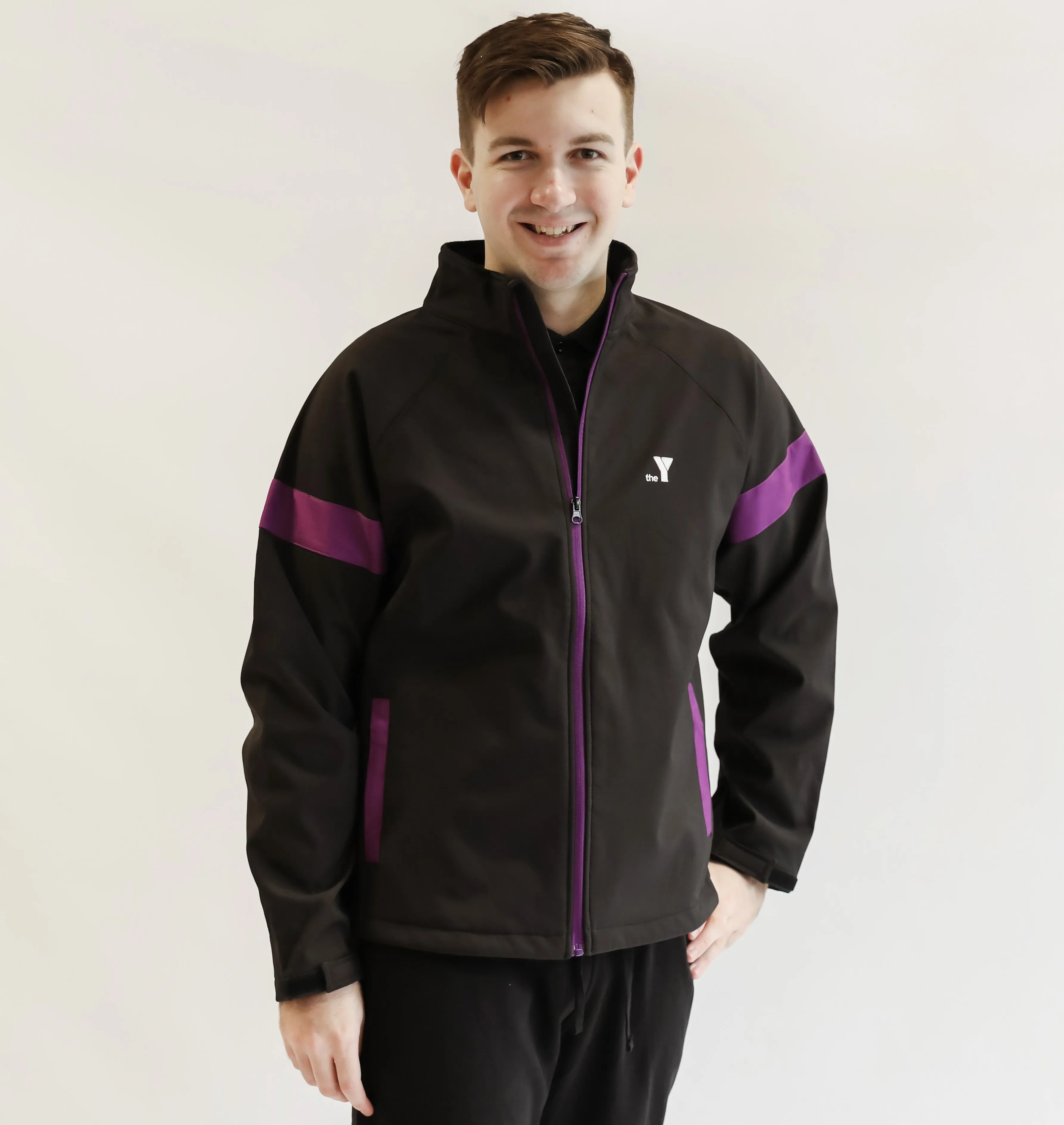 Y Track Jacket - Black/Purple (OSHC)