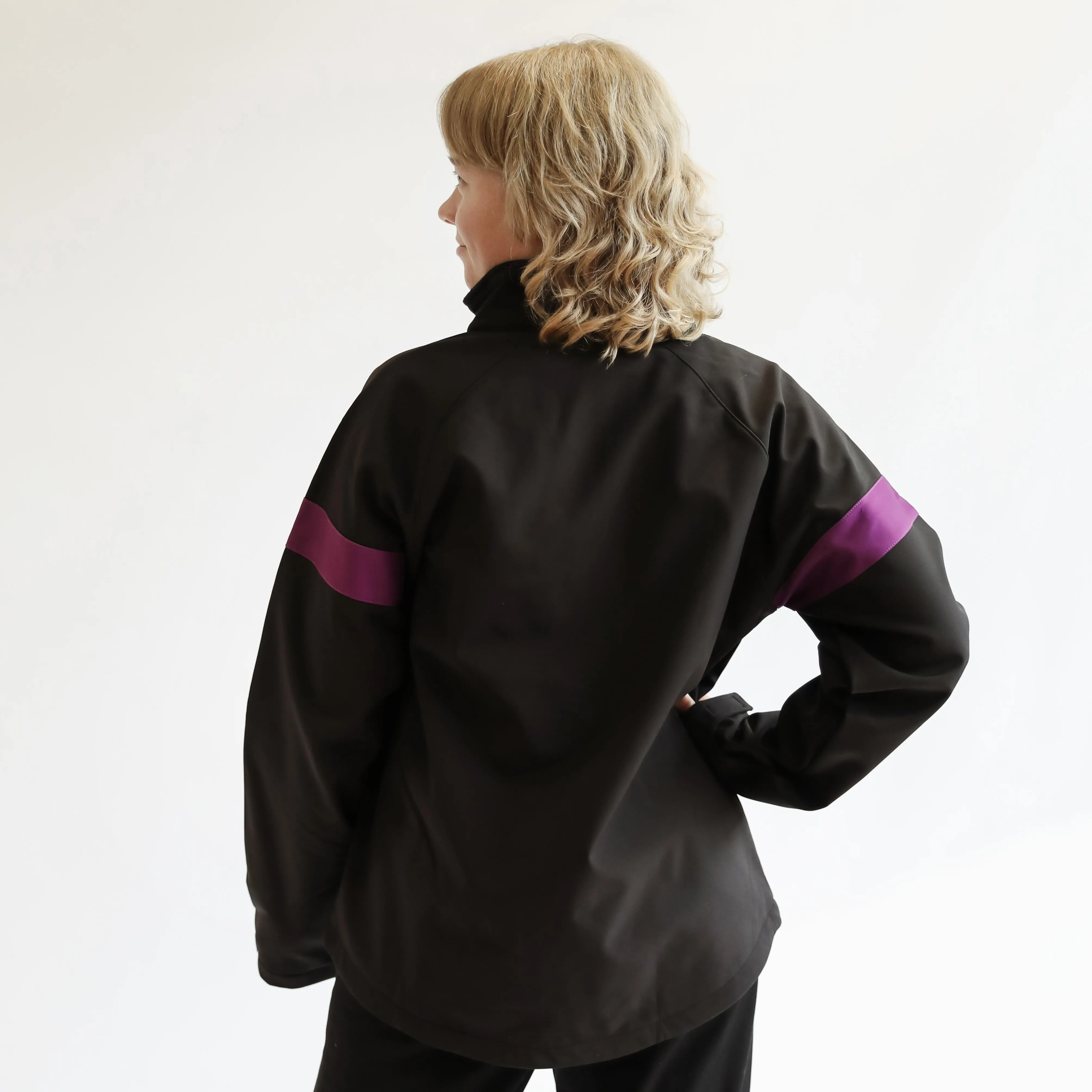 Y Track Jacket - Black/Purple (OSHC)